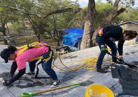 Tiled roof repair